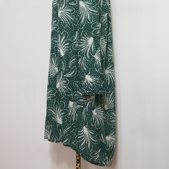 Pinkyotto Green Abstract Palm Tree Hi-Lo Dress OS - Picture 4 of 8